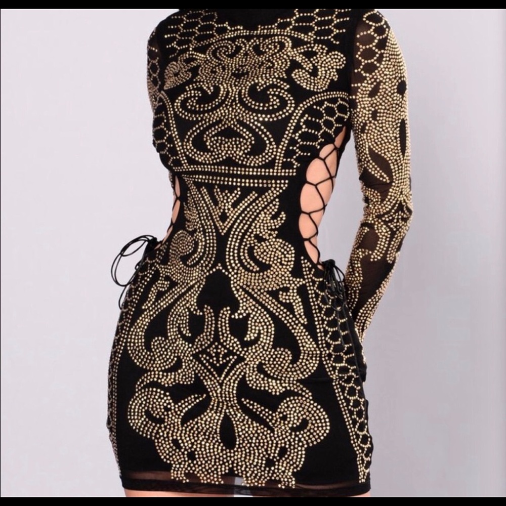 Fashion Nova Dynasty studded dress